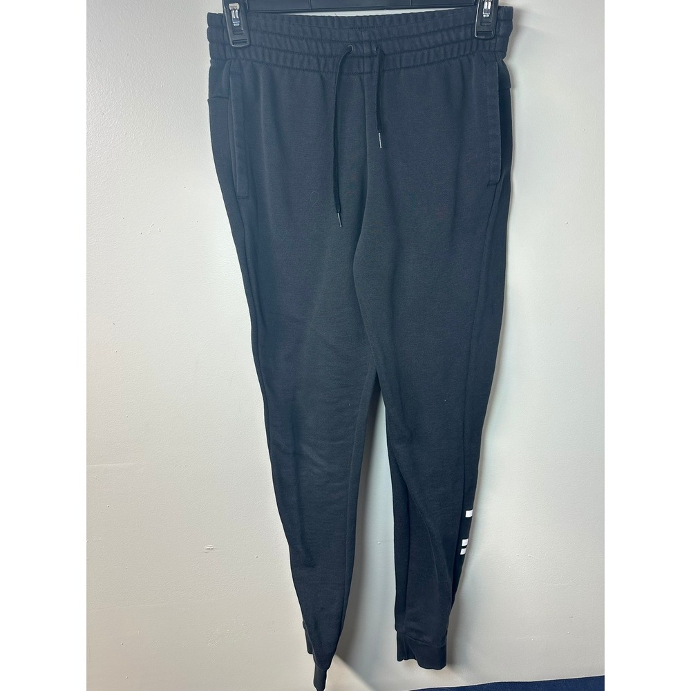 Adidas | Essentials Tapered Logo Pants Black Joggers | Size S